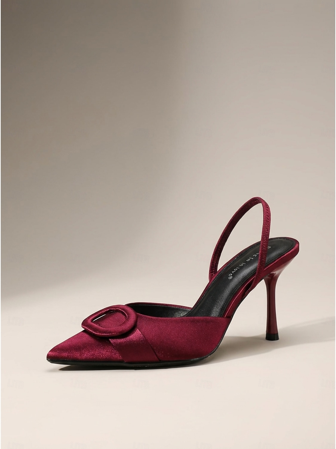 décolleté da donna con cinturino posteriore in raso viola - eleganti tacchi a spillo con fibbia per cene in vacanza e feste formali &abbigliamento quotidiano elegante del 2026 a $54.99 –P1