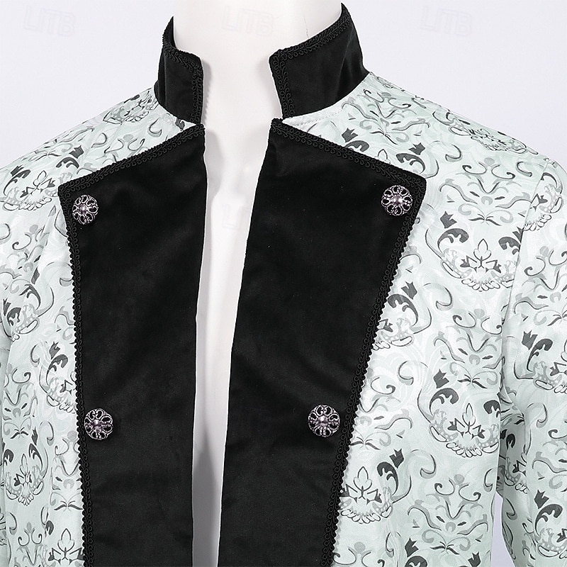 Rokoko Mittelalterlich Renaissance Mantel Ausgefallene Kostüme Halskrause langarm Edelmann Königliche Kleidung Kostüm Herren Fantasie Halloween Karneval Leistung LARP Renaissance-Messe Erwachsene 2026 - $60.99 –P14