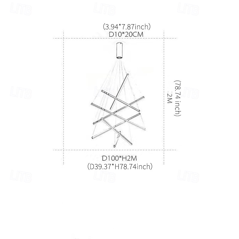 led závěsné svítidlo 3/5/7/9 hlav cluster design sputnik designové lustry do jídelny ložnice závěsné lampy 110-240v pouze stmívatelné pomocí dálkového ovládání 2026 - $349.99 –P13