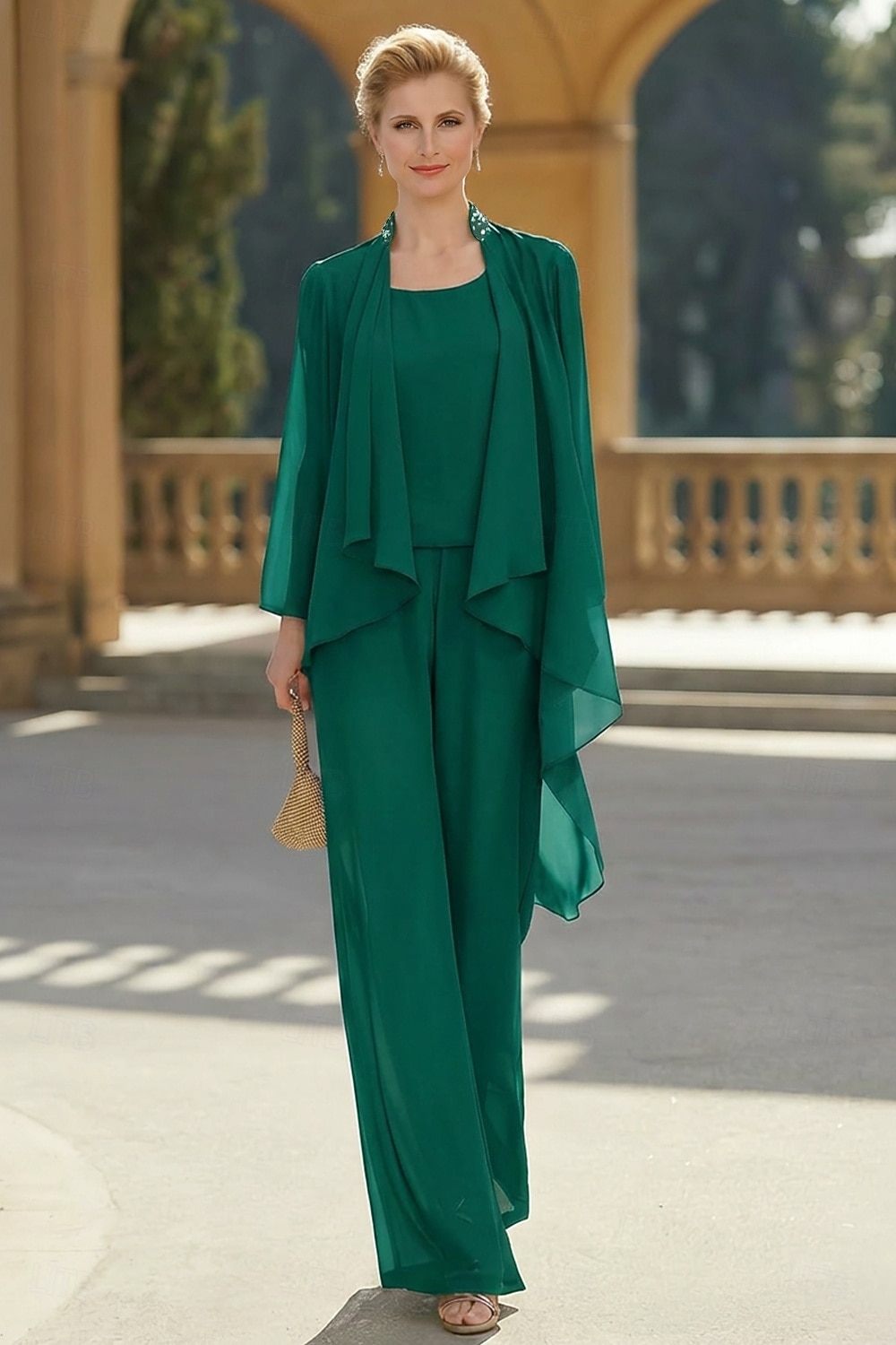 Kvinnes Stola Shrug Mors Stola Frakker  Jakker Elegant Solbeskyttelse Lange Ermer Chiffon Bryllups Gjest Stola med Perler Fest Kveld Vår  Høst å imponere 2026 - $49.99 –P16