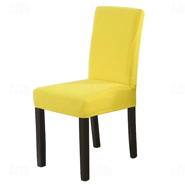 Husă elastică pentru scaun de sufragerie, husă elastică dintr-o singură bucată, pentru scaun de hotel și restaurant, husă de protecție pentru scaun și spătar 2026 - $13.49 –P11