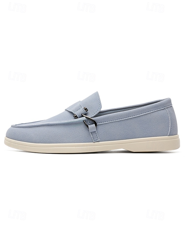 Mocasini bej pentru bărbați, fără mâneci, design elegant cu talpă amortizată, stil formal confortabil pentru nunți în grădină, petreceri și ocazii speciale 2026 - $42.99 –P5