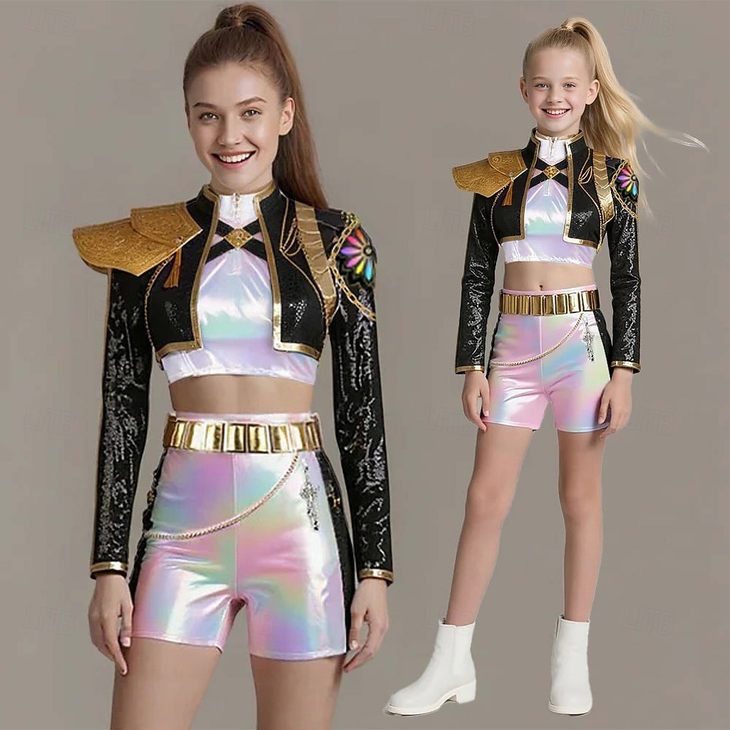 Von koreanischen Idolen inspiriert Idol Popstar Kostüm Festkleidung Virtuelles Idol for Damen Mädchen Erwachsene Kinder Halloween Karneval Leistung Comic-Konzert Anime Expo 2026 - $83.99 –P10