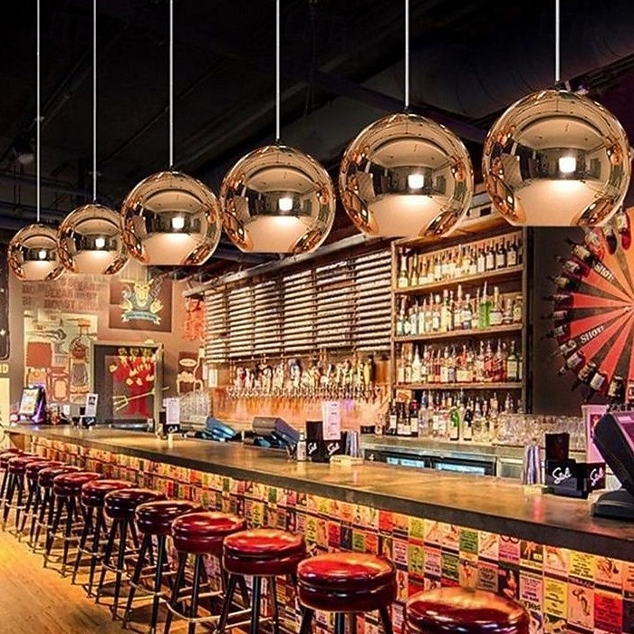 אור תליון הוביל עלה זהב גלובוס עיצוב מטבח מטבח אור 15 ס"מ 20 ס"מ 25 ס"מ desgin יחיד מתכת מגולוונת סלון חדר אוכל מודרני 110-120 v 220-240 v 2026 - $172.99 –P7