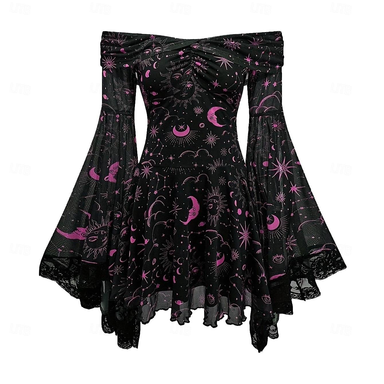 Medievale Steampunk Vestito Costume di fantasia Lunghe Strega Vampiro Costume Per donna Fantasia Halloween Carnevale Performance LARP Fiera Rinascimentale Adulti Vestito del 2026 a $41.99 –P9