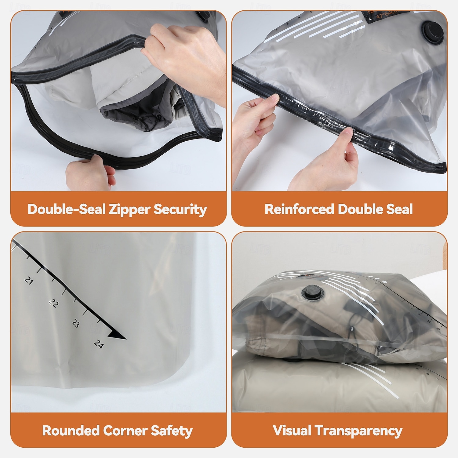 Ensemble de sacs de rangement sous vide sans fil avec pompe électrique rechargeable, sacs de compression gain de place pour vêtements, bagages et valises. &stockage à domicile de 2026 ? $38.99 –P5