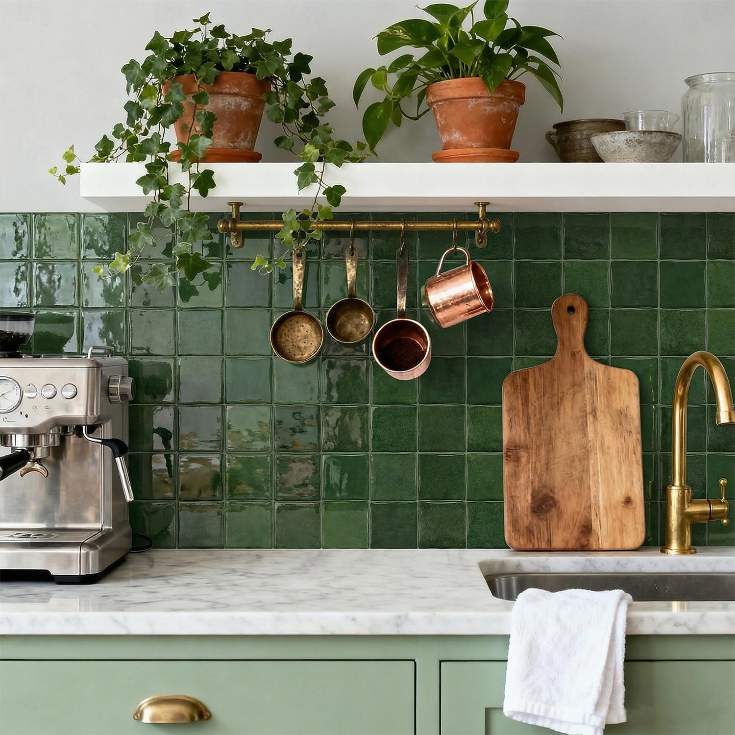 Paquete de 10 paneles decorativos de pared 3D, azulejos de vinilo vintage de epoxi para salpicadero de cocina, adhesivos autoadhesivos despegables, aptos para cocinas, baños, lavanderías y vehículos 2026 - $25.99 –P2