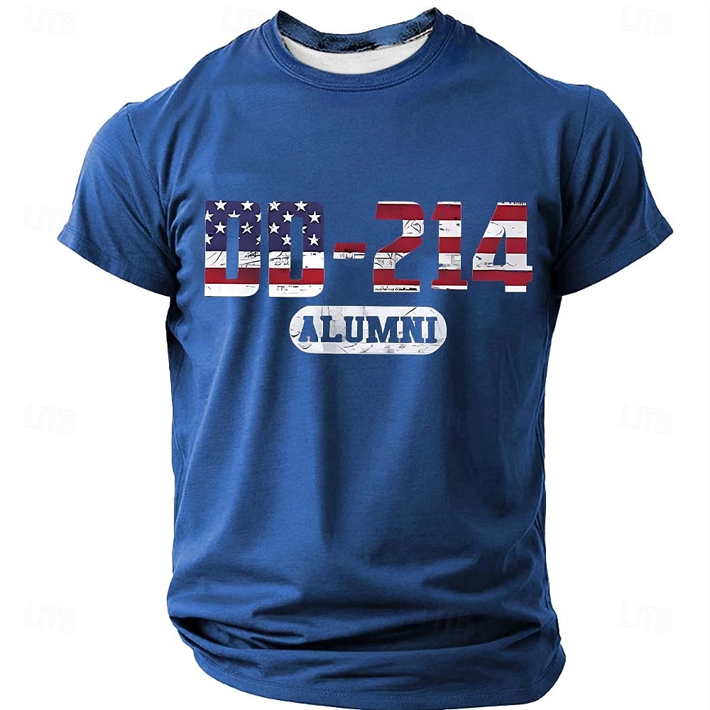 4 juillet 2026 250e Jour du Souvenir T-shirt à manches courtes col rond vétéran patriote pour hommes de 2026 ? $21.99 –P3