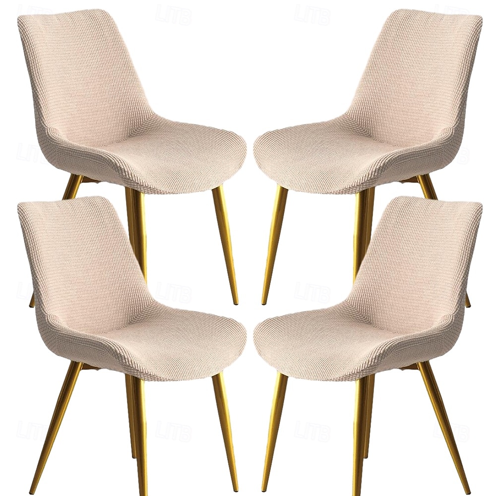 4PCS  Dining Chair Slipcover Stretch Chair Seat Cover for Dining Room Chair Protectors Covers Dining, Soft Thick Washable 2026 - $43.99 –P9