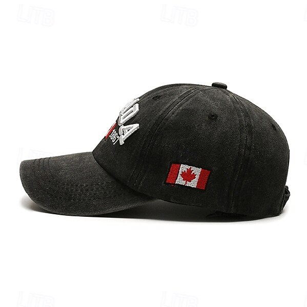 Casquette de baseball canadienne pour hommes et femmes, casquette de golf avec drapeau à la feuille d'érable pour la fête du Canada, casquette de sport et d'extérieur ajustée et unie de 2026 ? $15.99 –P2