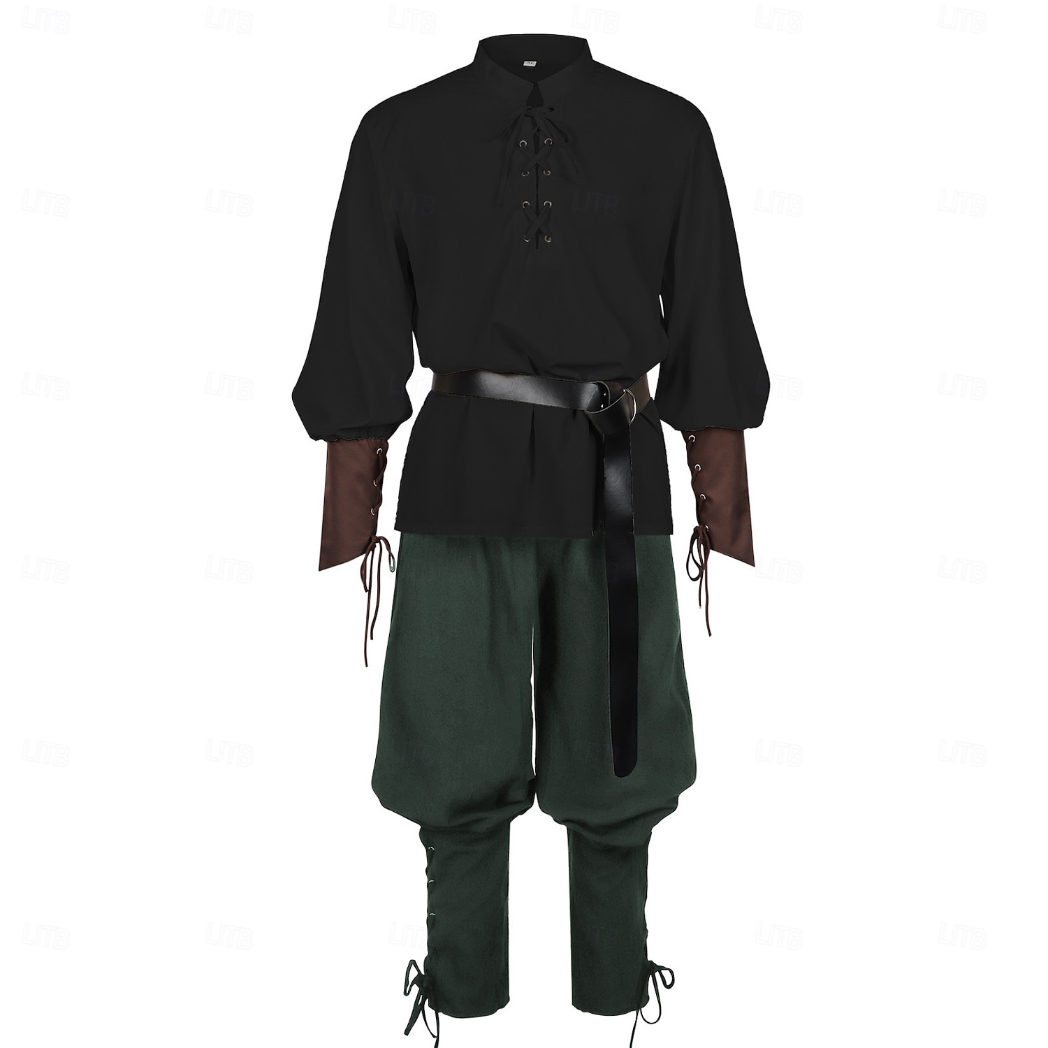 Średniowieczne Renesansowa Wymyślny kostium Długie rękawy Pirat Wiking Strój na bal maskowy Męskie Wiking Piracki Halloween Karnawał Spektakl LARP Ren Faire Dla dorosłych Koszula Spodnie Pas 2026 - $49.99 –P13