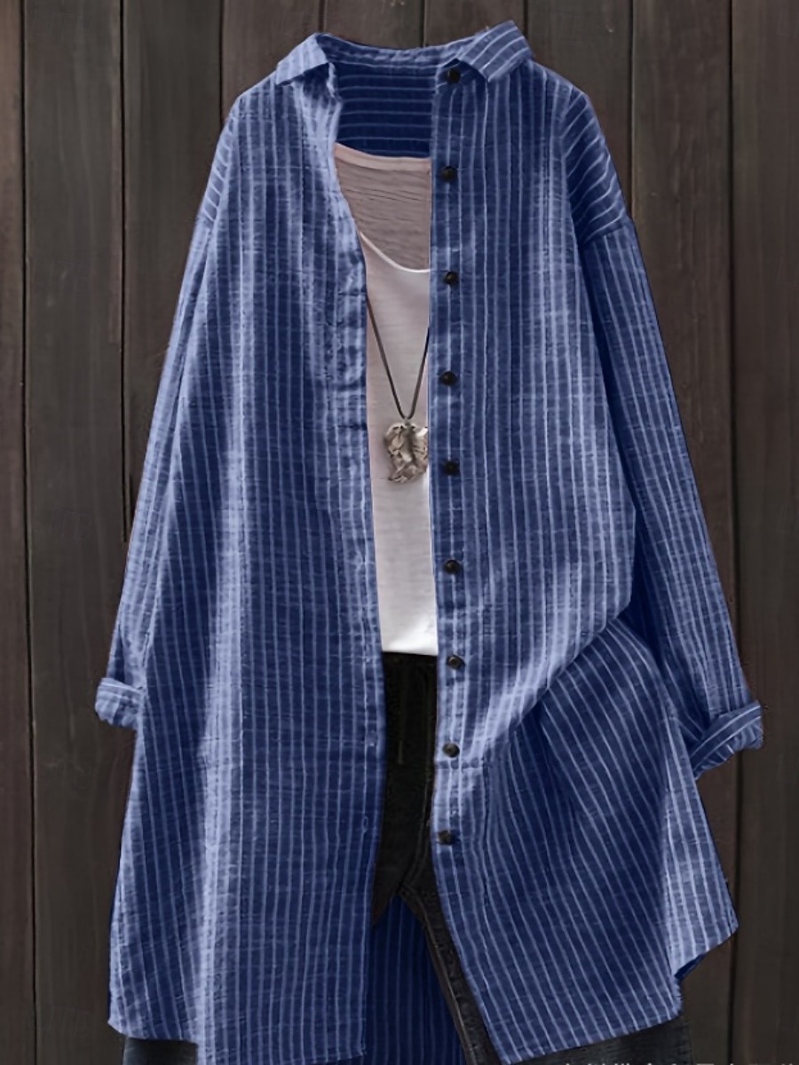 Γυναικεία Casual πουκάμισο Πουκάμισο με κουμπιά Μπλούζα Κουμπιά Στάμπα Καρό Στυλάτο Βασικό Καθημερινό Μακρυμάνικο Απορρίπτω Μακριές μπλούζες Καθημερινά ΕΞΩΤΕΡΙΚΟΥ ΧΩΡΟΥ Αργίες 2026 - $24.99 –P2