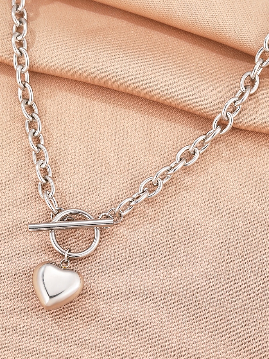 1 Stück Anhänger Halskette Halskette For Damen Täglich Straße Geschenk Edelstahl Liebe 2026 - $5.99 –P3