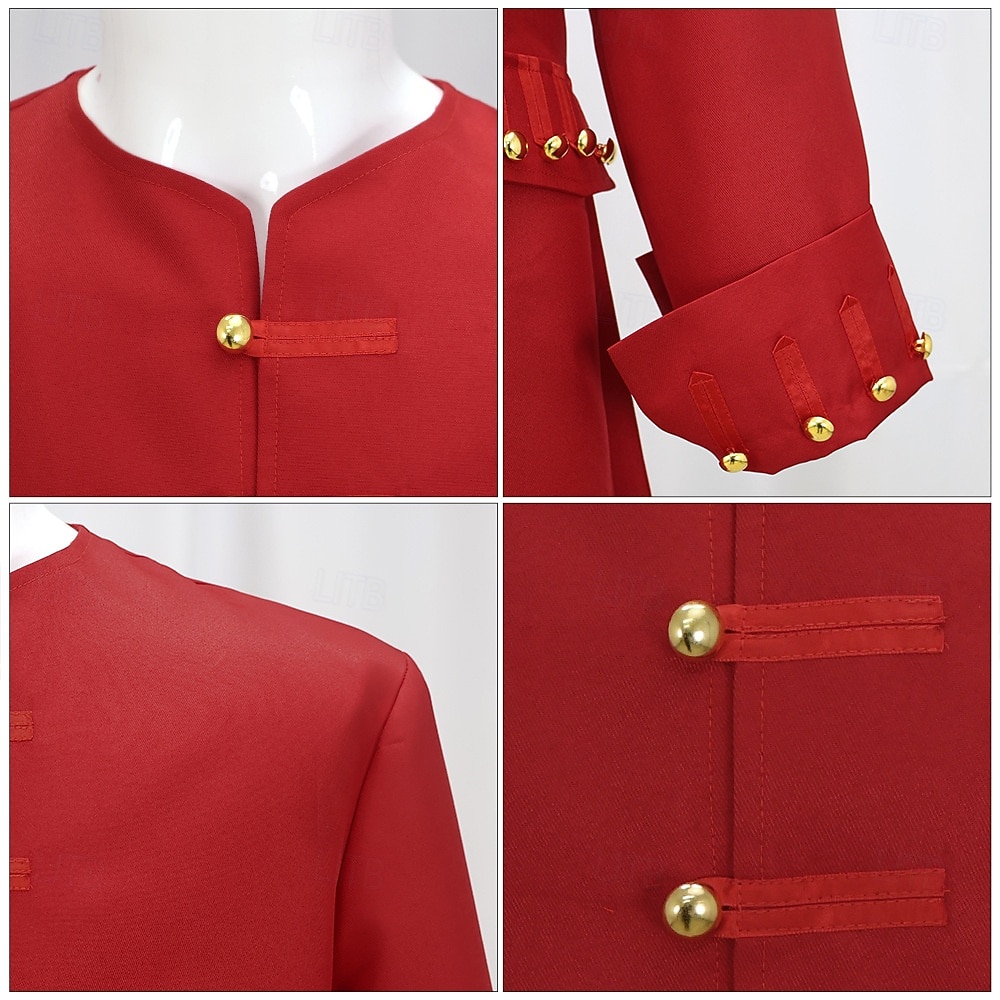 Retro Vintage Rococó Vitoriano Casacos Manga Comprida Traje Real Fantasia Homens Dia Das Bruxas Carnaval feira renascentista LARP Adulto Blusa de 2026 por $70.99 –P5
