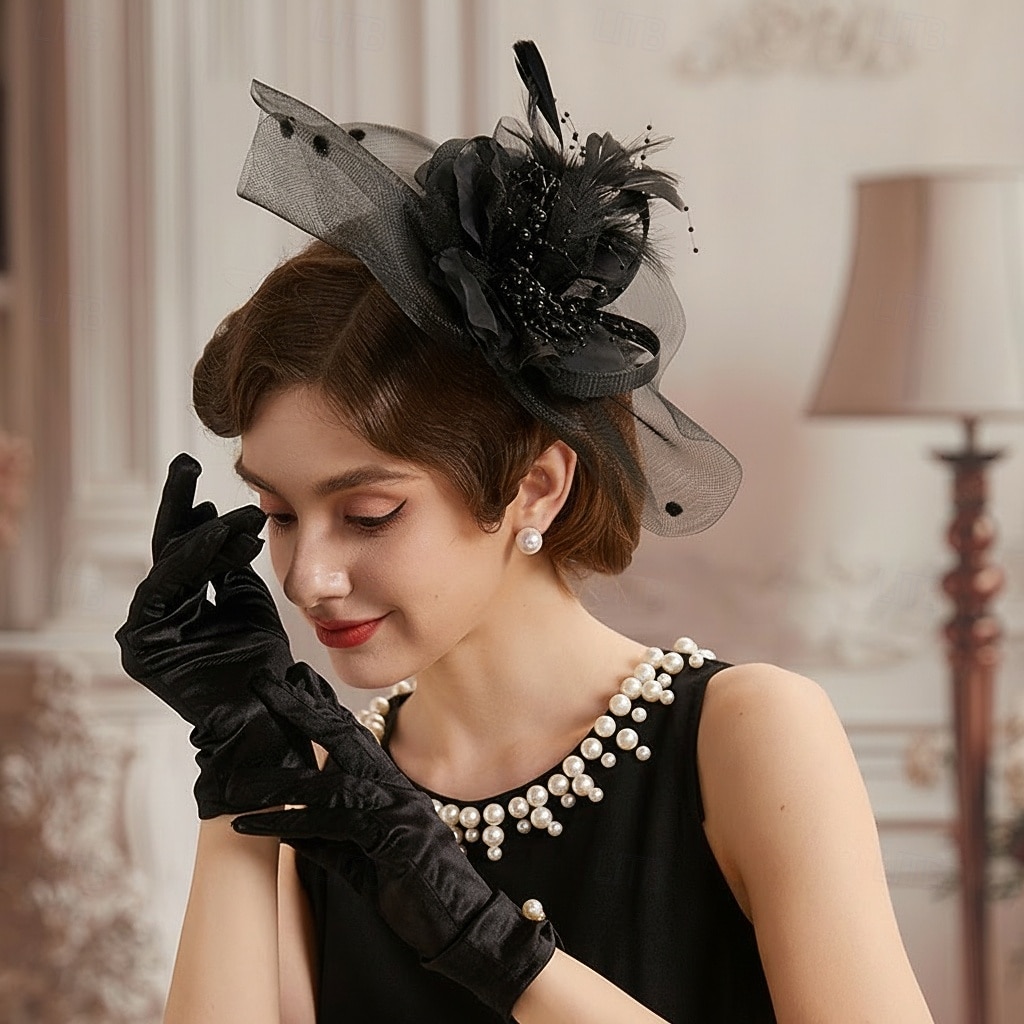 Derby affascinante Gentildonna Floreale Costume Per donna Mascherata Ricevimento di matrimonio Ascot Festival delle corse di cavalli Adulti Copricapo del 2026 a $24.99 –P7