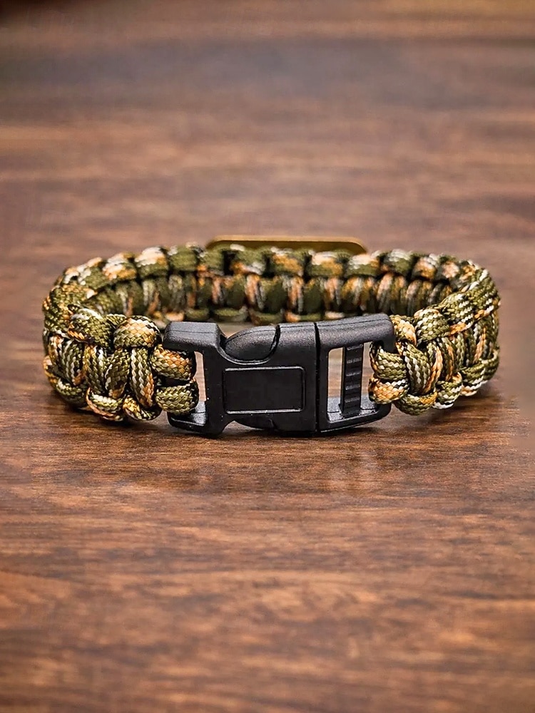 USA 250. Jubiläum Männer Amerikanische Flagge Paracord Armband Langlebiges Polyester- und Legierungsmaterial Verstellbare Größe Perfekt für Unabhängigkeitstag alltägliche Freizeitkleidung 2026 - $7.99 –P4