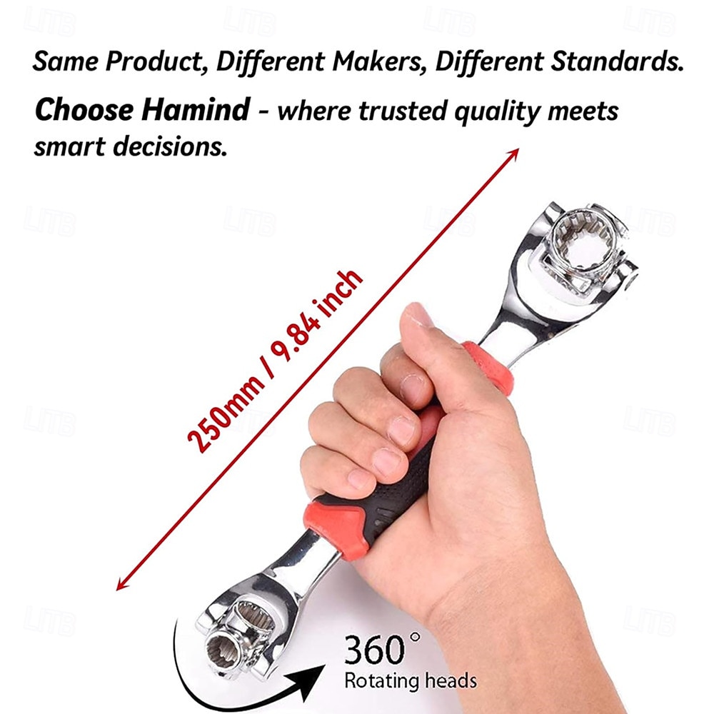 Многофункциональный гаечный ключ с 52 функциями — незаменимый инструмент для ремонта автомобилей и велосипедов. 2026 - $21.99 –P6