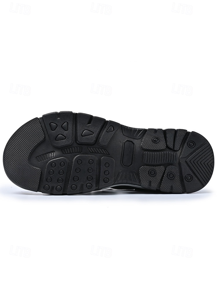 Ανδρικά σανδάλια εξωτερικού χώρου από τεχνητό δέρμα, casual αλλά και κομψά για βραδινές βόλτες σε θέρετρα και βόλτες στην παραλία 2026 - $46.99 –P8