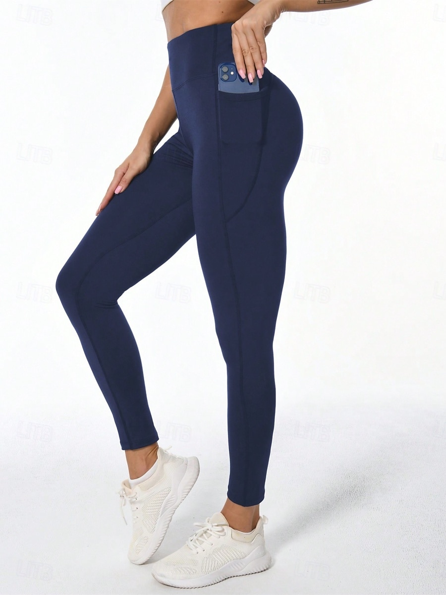 Per donna Pantaloni Pantaloncini anti sfregamento Moda Streetwear Essenziale Lunghezza intera Vita Alta Grafico Elastico in vita Confortevole Alta elasticità Palestra Yoga Streetwear Rosa Rosa scuro del 2026 a $17.99 –P18
