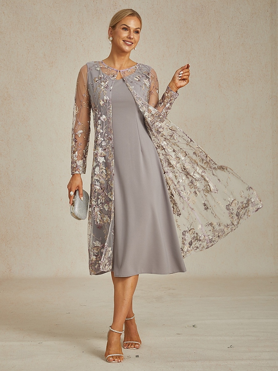 Жен. Блейзер Куртка Дышащий Кружева Вышивка Открытый перед Элегантный стиль Цветочный принт Повседневные Официальные Свадебный гость Обычная "Круглый вырез ""под горло""" Стандартный Рукав 3/4 2026 - $81.99 –P3