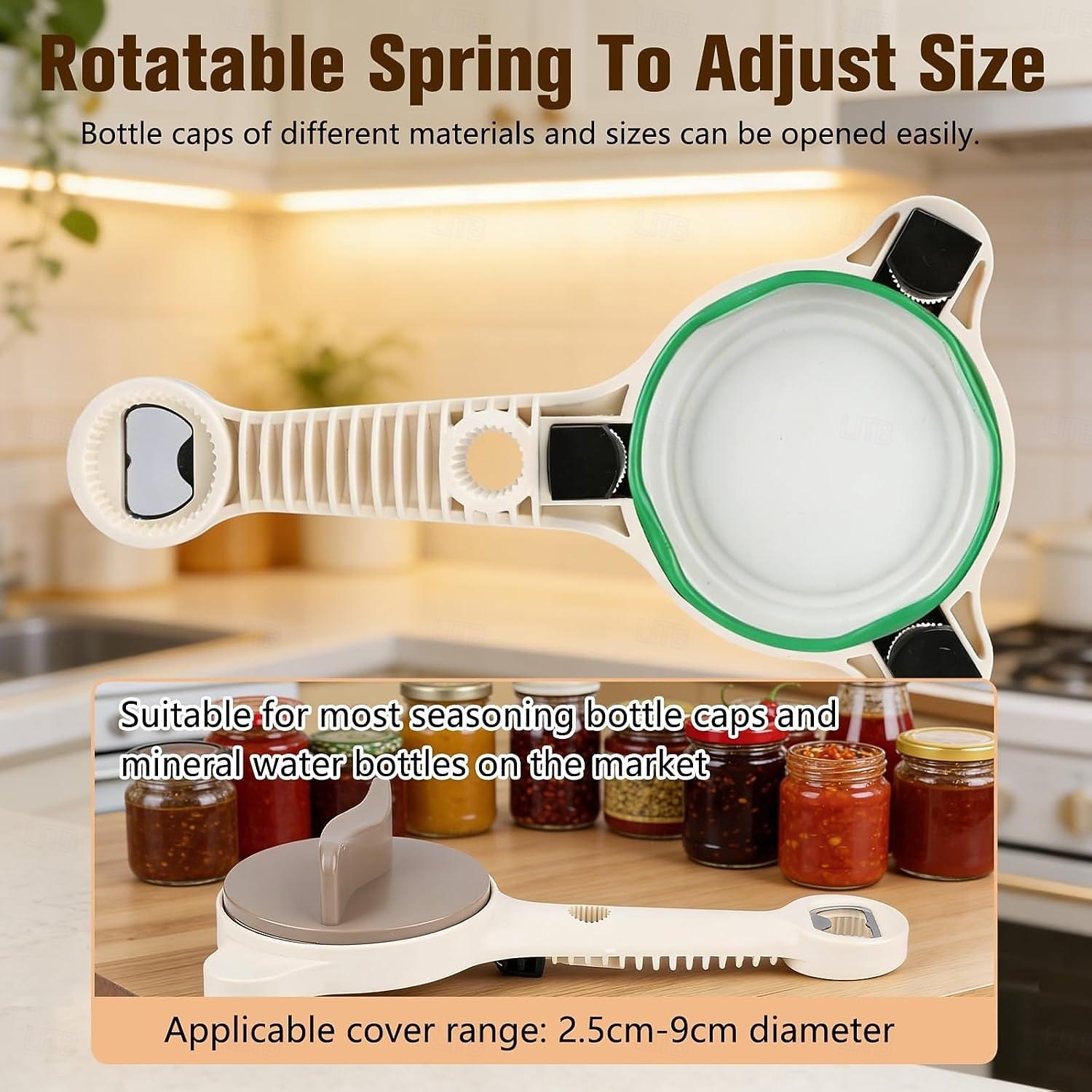 4 in 1 Multi-Purpose Jar Opener, 1Pc/2Pcs Adjustable Stainless Steel Jar Opener, Multi-Functional Retractable Jar & Bottle Openers, Multi Size Lid Tool for Jars Cans Wine Bottles, Home Kitchen Helper 2026 - $15.99 –P5