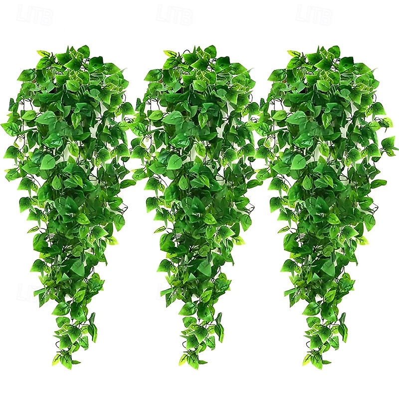 6 svazků umělých závěsných rostlin, vinné révy pro dekoraci pokoje, umělá zeleň břečťanu, girlandy pro domov, ložnici, obývací pokoj, estetické kuchyňské kancelářské stěny, terasu, knihovnu, 2026 - $34.99 –P1