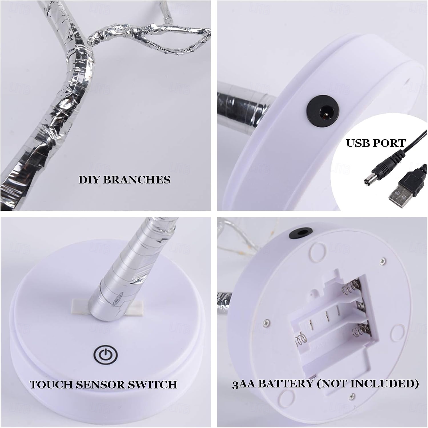 Tischleuchte mit 108 LEDs in Bonsai-Baumform zum Selbermachen, batterie-/USB-betrieben, ästhetische Lampe für Wohnzimmer, Schlafzimmer, Weihnachtsgeschenk, Dekoration für Zuhause 2026 - $26.99 –P2