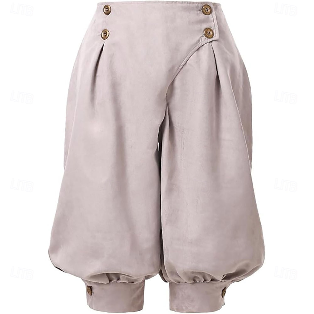 Mittelalterlich Renaissance Steampunk Piratenhose Pirat Kostüm Damen Vikinger Seeräuber Fantasie Leistung LARP Renaissance-Messe Erwachsene Hose Frühling 2026 - $42.99 –P13