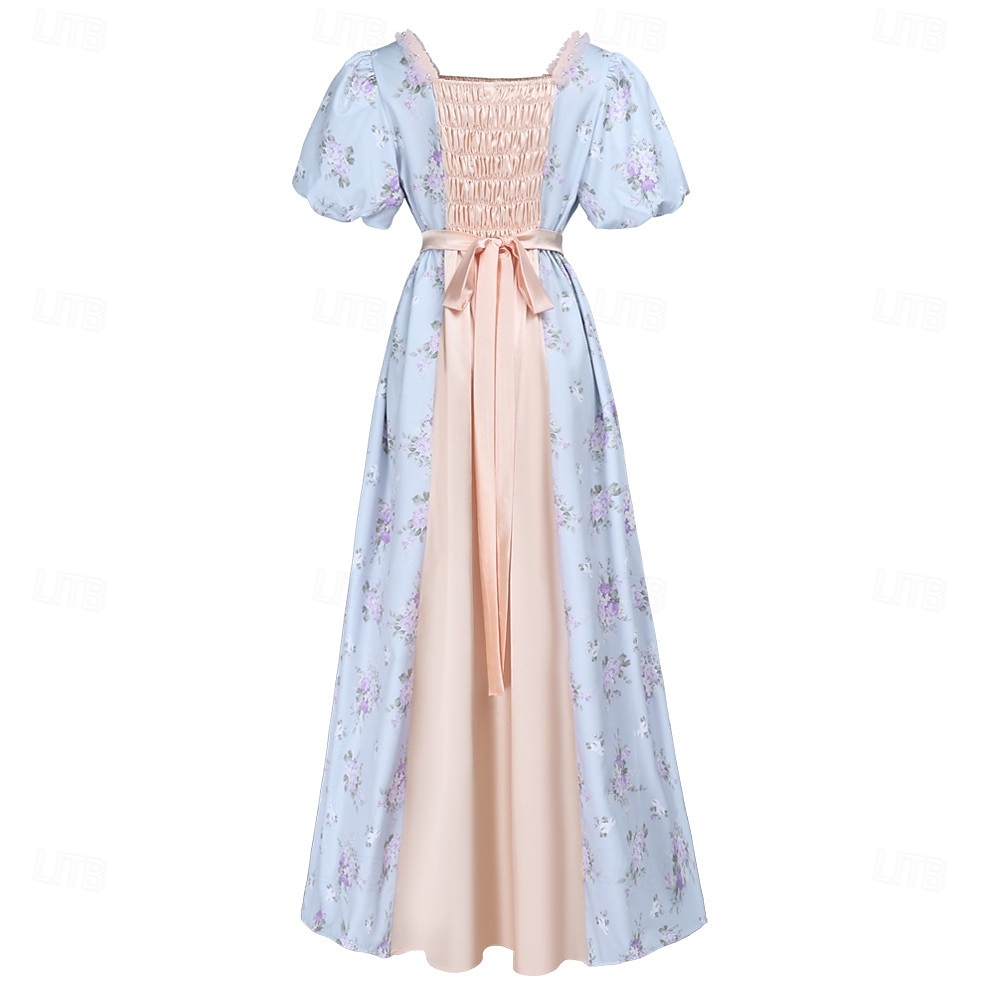 19ος αιώνας Περίοδος Αντιβασιλείας Μέχρι τον αστράγαλο Φορέματα Κοντά μανίκια Πριγκίπισσα Ευγενής κυρία Φλοράλ Φανταχτερή Φόρεμα Γυναικεία βασιλικός Απόκριες Πάρτι Τσαγιού LARP Ρεν Φερ Ενηλίκων Φόρεμα 2026 - $79.99 –P3