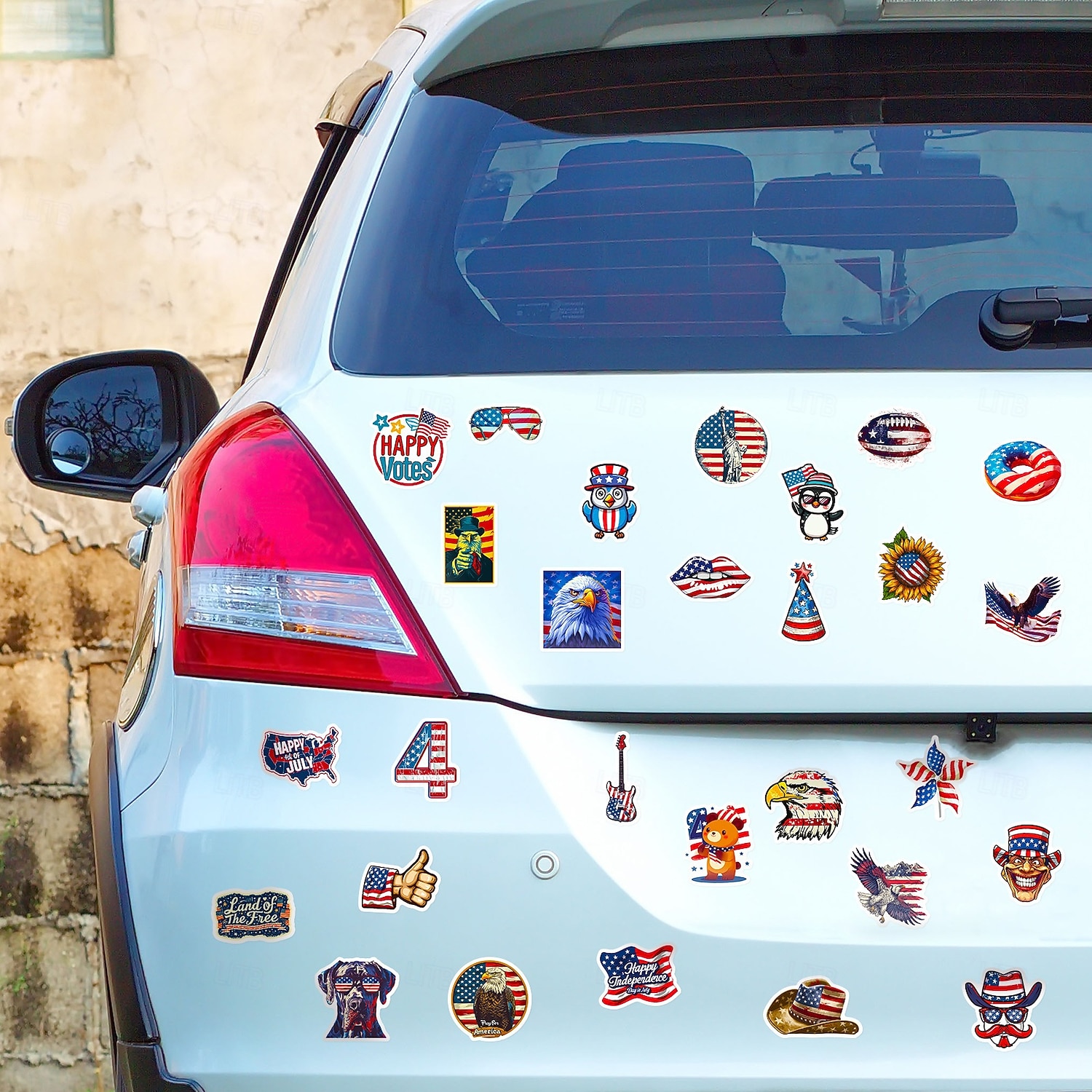 250 buc autocolante pentru sărbătoarea Zilei Independenței Americii, caiet graffiti DIY, skateboard, valiză, autocolante impermeabile, 5 pachete a câte 50 de hârtie artistică 2026 - $11.99 –P10