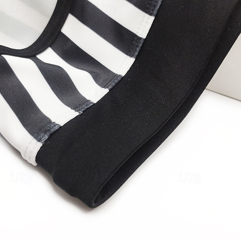 Miesten Uimashortsit Uimahousut Brief-uimahousut Raita Kurenauha Nopea kuivuminen Venyvä Hengittävä Uima-asut Alaosat Lainelautailu Vesiurheilu Uinti Kesä 2026 - $15.49 –P10