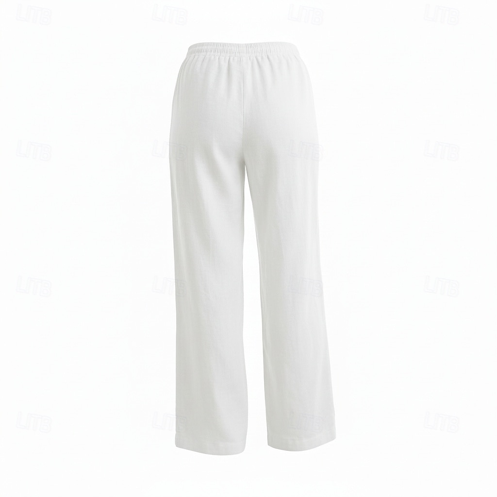 női bő szárú vászon culotte középderekú, teljes hosszúságú, húzózsinóros, zsebes, vakációs bordó, mélyzöld 2026 - $49.99 –P12