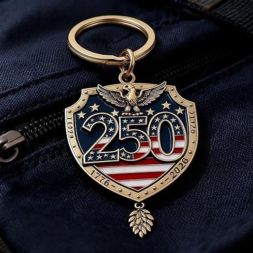 Portachiavi da 10 pezzi per il 250° anniversario degli Stati Uniti, portachiavi con bandiera americana del corpo dei Marines 1776-2026, regali per veterani per cittadini statunitensi, decorazioni del 2026 a $16.99 –P8