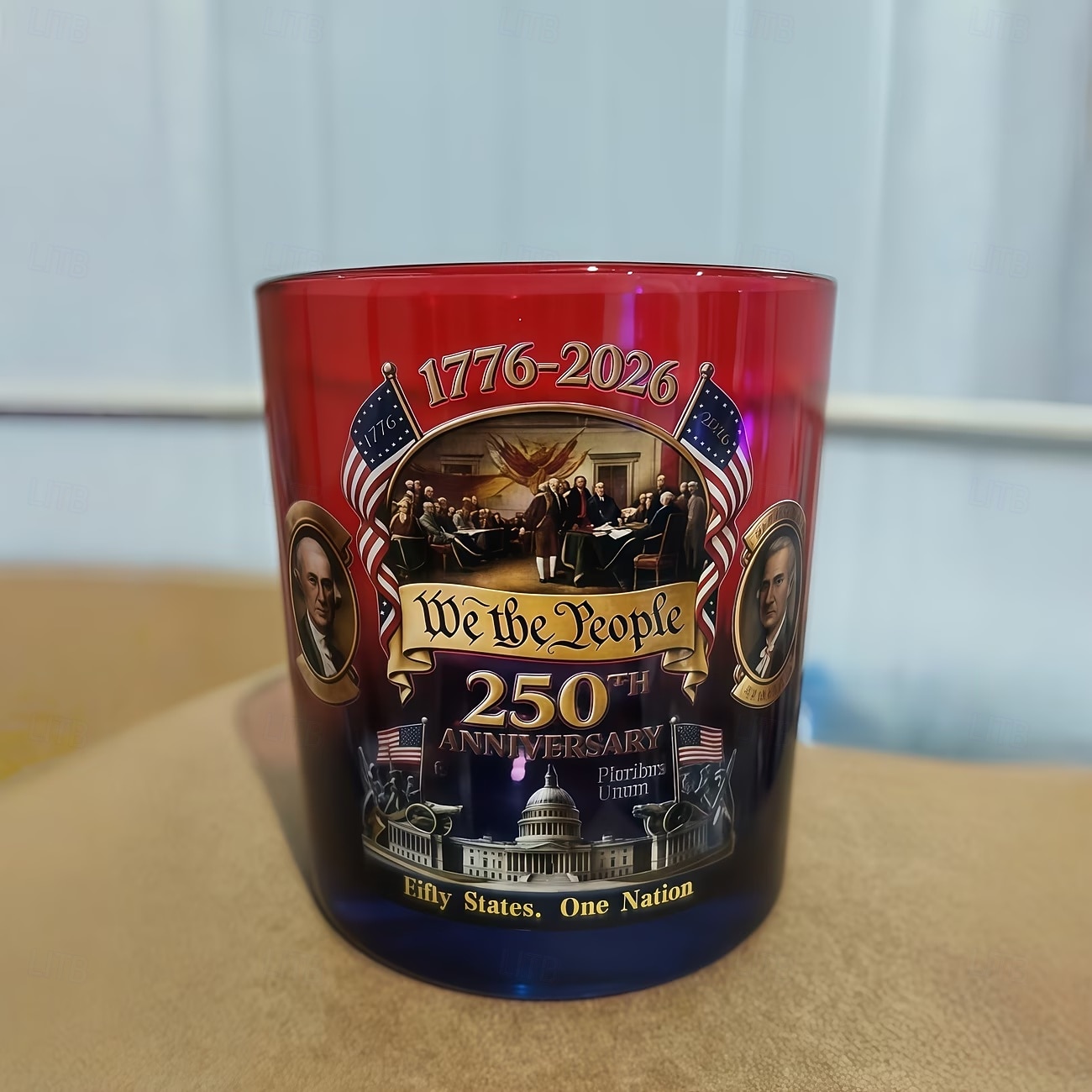 Bicchiere da whisky con bandiera e aquila per il 250° anniversario degli Stati Uniti, bottiglia da whisky edizione 1776-2026, 12 once per liquori, regalo patriottico per veterani militari per uomini, del 2026 a $16.99 –P10