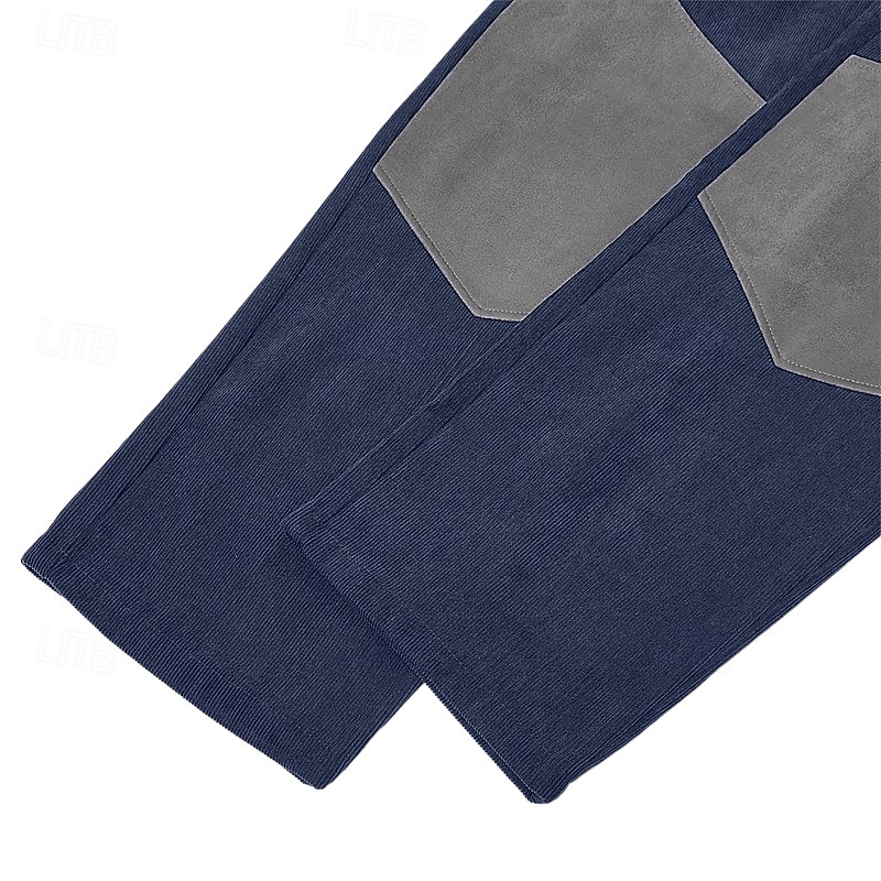 Per uomo Pantaloni Cargo Pantaloni Pantaloni in velluto a coste Pantaloni casual Tasca Elastico in vita Multi-tasche Semplice Comodità Morbido Lunghezza intera All'aperto Quotidiano Uscire Vacanza del 2026 a $31.99 –P7