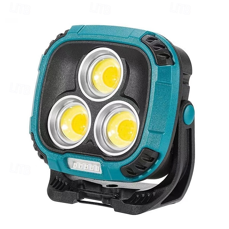 Lampada da lavoro a LED ricaricabile da 3300 lumen, 18 modalità di illuminazione, base magnetica, ingresso USB-C, gialla, materiale ABS, portatile, ampie applicazioni del 2026 a $39.99 –P1