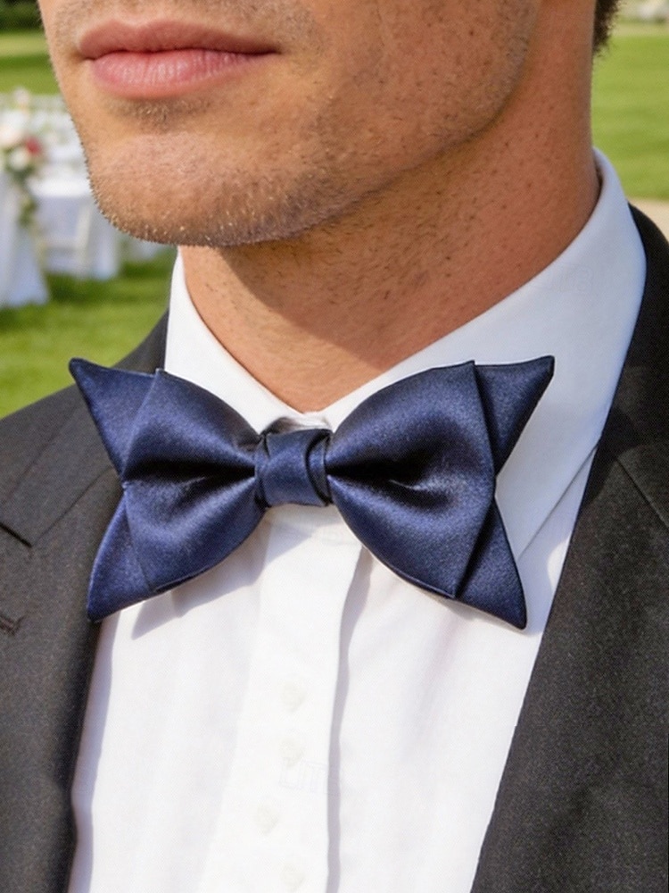 regulowana muszka męska, wiele kolorów, klasyczny formalny styl na wesela, imprezy, dla drużbów i na specjalne okazje 2026 - $11.99 –P1