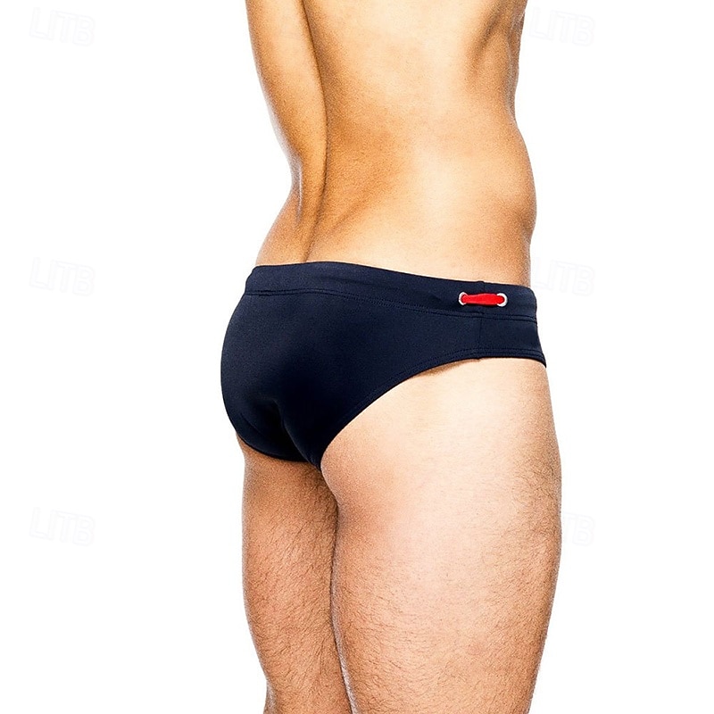 Per uomo Costume da bagno Costume da Bagno Slip mare Tinta unita Coulisse Asciugatura Rapida Elastico Traspirante Pantaloni Surf Sport Acquatici Nuoto Estate del 2026 a $13.99 –P3