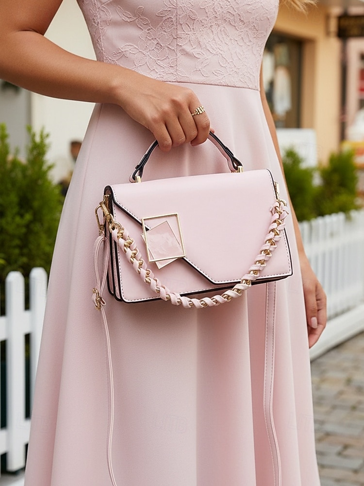 תיק צד אלגנטי לנשים עם דמוי עור, תיק כתף אופנתי עם ידית עליונה ורצועת שרשרת, ארנק אופנתי להמרה לנשים, מושלם ללבישה יומיומית, טיולים לחופשה וללבוש מסיבה 2026 - $19.99 –P1