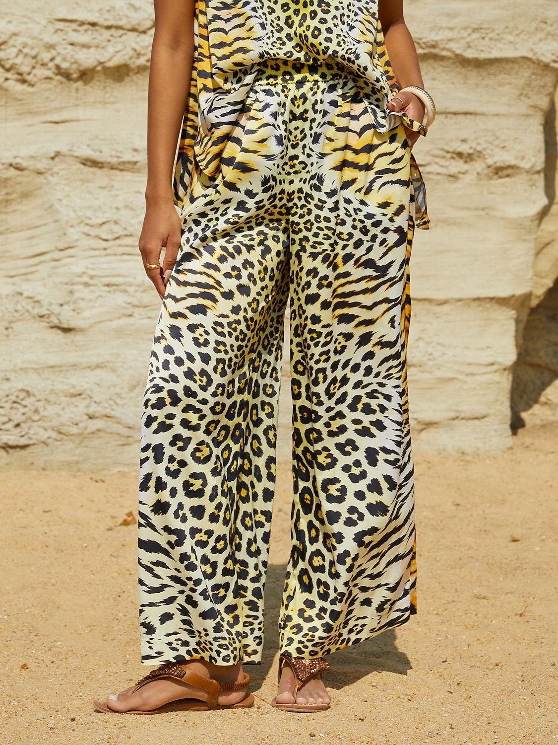 Lady Lionheart seidene Satinhose mit elastischem Bund und weitem Bein 2026 - $79.99 –P2