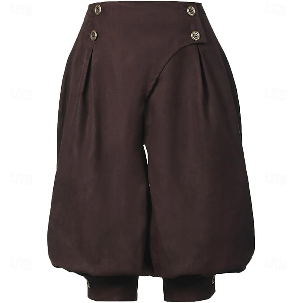 Mittelalterlich Renaissance Steampunk Piratenhose Pirat Kostüm Damen Vikinger Seeräuber Fantasie Leistung LARP Renaissance-Messe Erwachsene Hose Frühling 2026 - $42.99 –P14