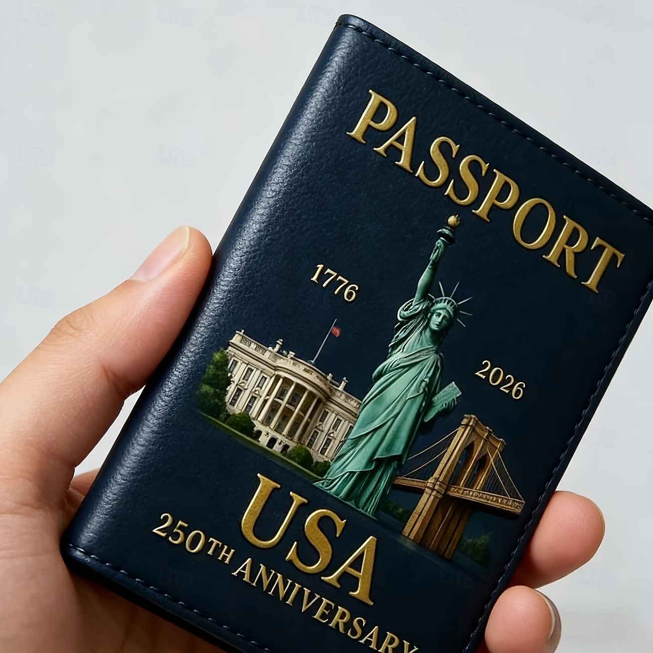 κάτοχος διαβατηρίου για την 250ή επέτειο των Ηνωμένων Πολιτειών, κάτοχος διαβατηρίου για το ιδρυτικό πνεύμα, αναμνηστική έκδοση για τα 250 χρόνια, πορτοφόλι διαβατηρίου ταξιδιού, κλείδωμα RFID, 2026 - $16.99 –P6