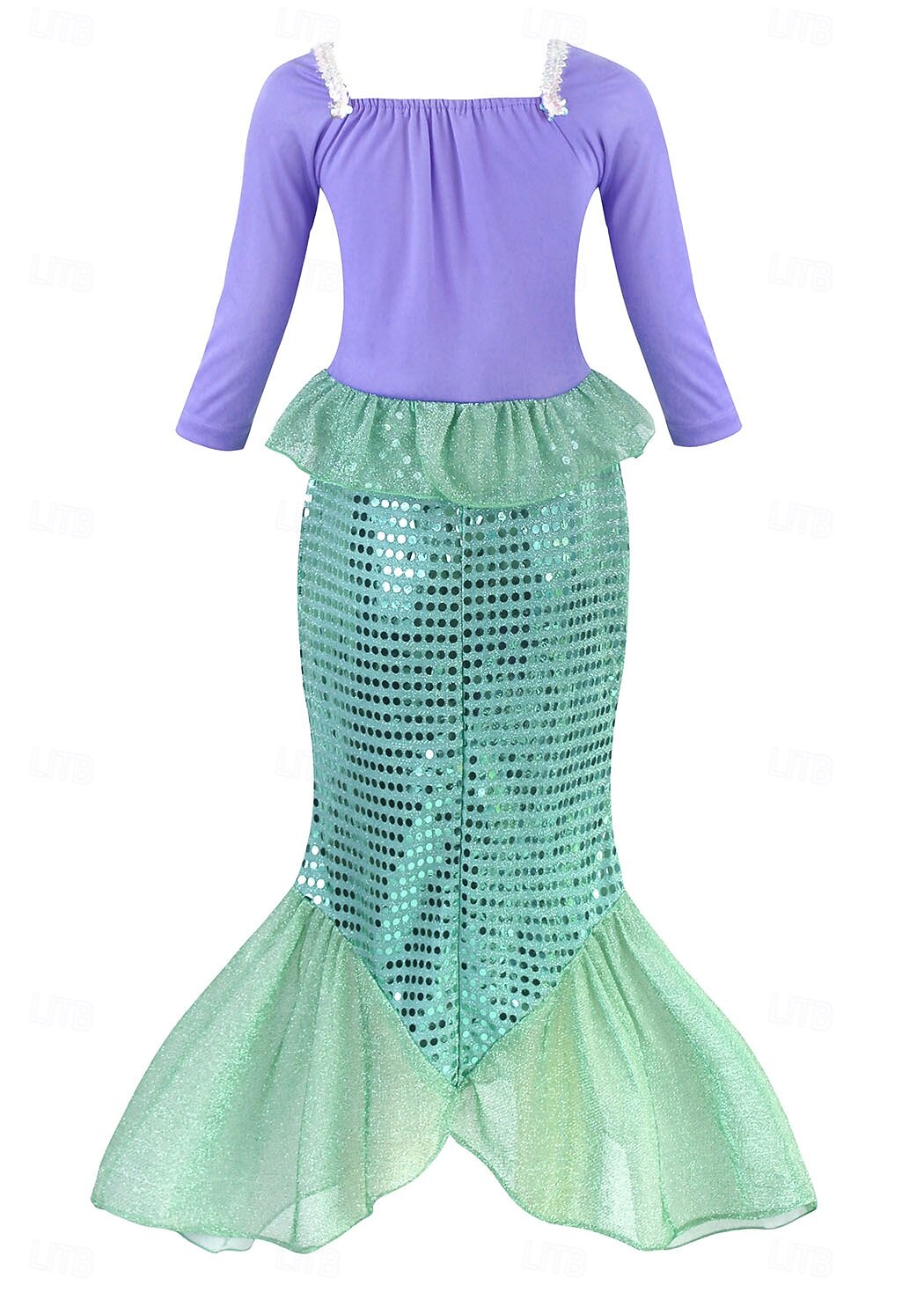 Sirena Principessa Vestito Costume per festa a tema Film Cosplay for Ragazze Bambini Halloween Carnevale Mascherata Vacanza Feste Ferie del 2026 a $25.99 –P6