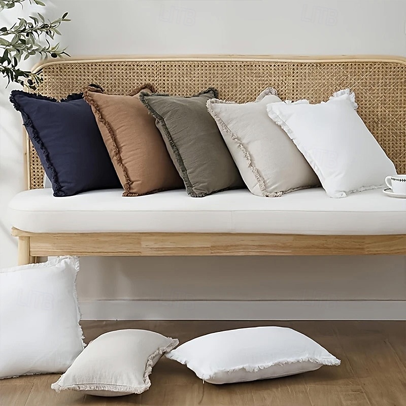 federa per cuscino decorativa moderna, minimalista e lussuosa, in stile bohémien, per divano letto, soggiorno e arredamento per case vacanze del 2026 a $15.99 –P5