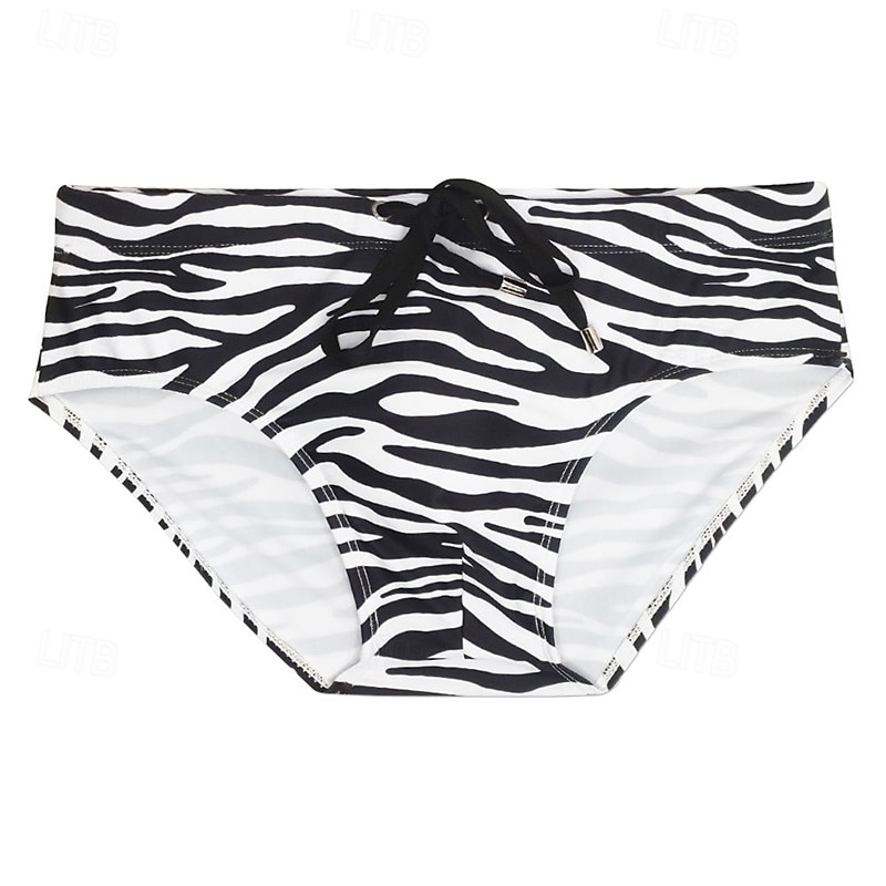 Bărbați Pantaloni Scurți de Înot Boxeri înot Slipi înot Dungi de Zebră Cordon Uscare rapidă Elastic Respirabil Costume de Baie Pantaloni Surfing Sporturi Acvatice  Înot Vară 2026 - $13.99 –P5