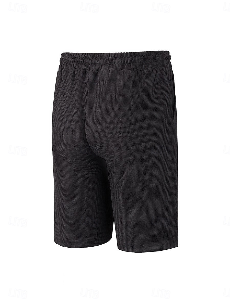Homens Calções Waffle Calção Shorts de verão Shorts casuais Com Cordão Bolsos Cintura elástica Tecido Conforto Respirável Curto Ao ar livre Férias Verão Desporto Casual Vinho Micro-Elástica de 2026 por $18.99 –P20