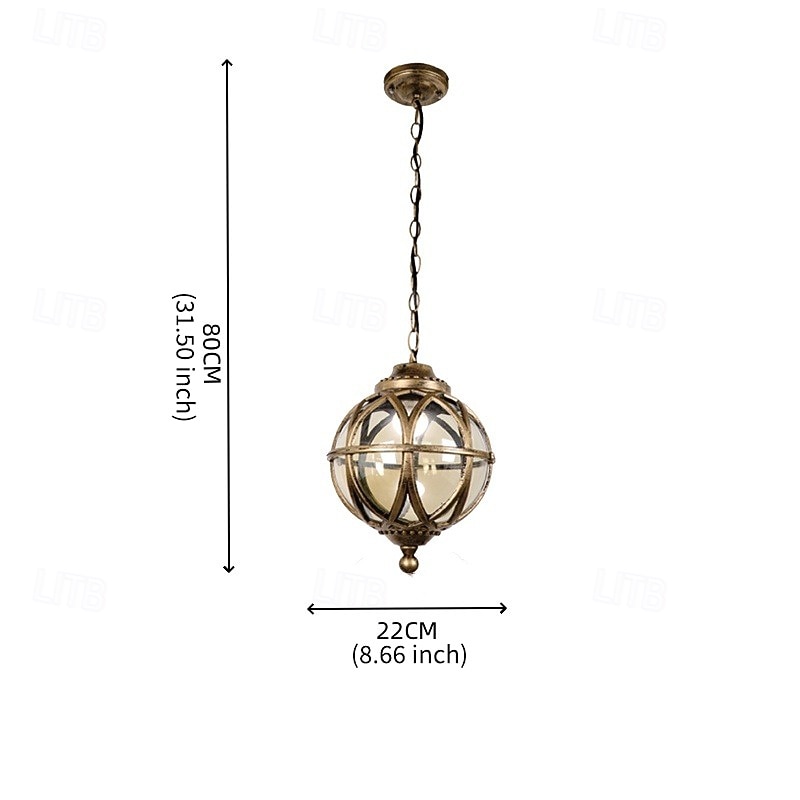 Lampes suspendues d'extérieur, lampe suspendue extérieure, lustre en métal noir étanche pour porche avec globe en verre transparent dans un cadre en cage de fer, lanterne extérieure pour entrée, de 2026 ? $115.99 –P7