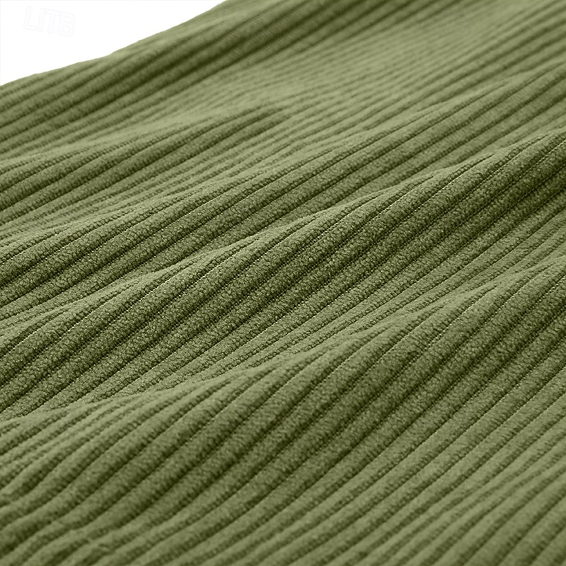 Homens Shorts de verão Shorts de praia Shorts casuais Shorts de veludo cotelê Com Cordão Cintura elástica Côr Sólida Conforto Respirável Comprimento do joelho Diário Ao ar livre Feriado Férias Moda de 2026 por $20.99 –P15