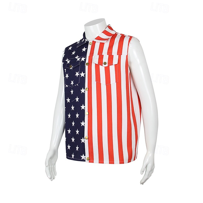250 aniversario EE.UU. Chaleco Patriótico Adulto Hombre Día de la Independencia 4 de julio Fiesta Desfile Disfrazarse 2026 - $37.99 –P3