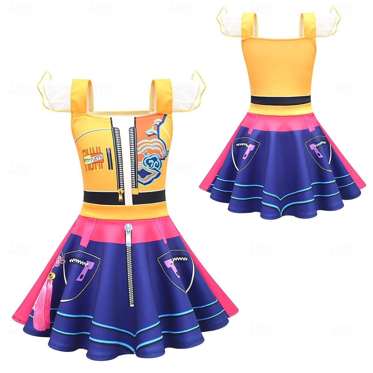 Inspirado em Kpop Inspirado em ídolos coreanos Estrela pop Vestidos Filme Ativo for Para Meninas Infantil Dia Das Bruxas Carnaval Diário de 2026 por $27.99 –P5